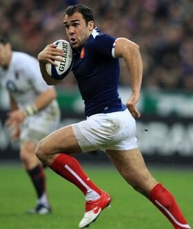France centre David Marty in action