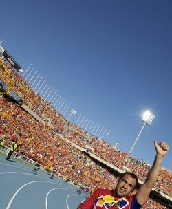 Perpignan's David Marty celebrates