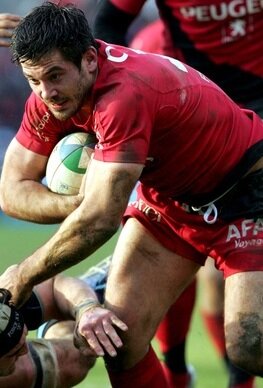 Stade Toulousain try-scorer Florian Fritz