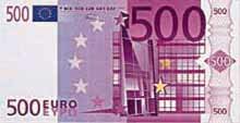 500 Euro Note - Image courtesy of European Commission 500 Euro Note - Image courtesy of European Commission